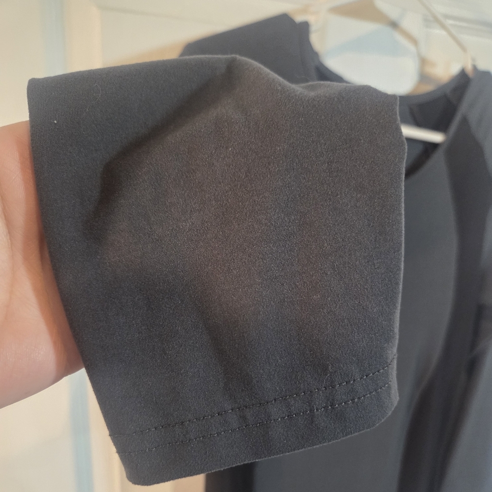 Yelete Charcoal & Black Long Sleeve Bodycon Dress - Picture 6 of 8